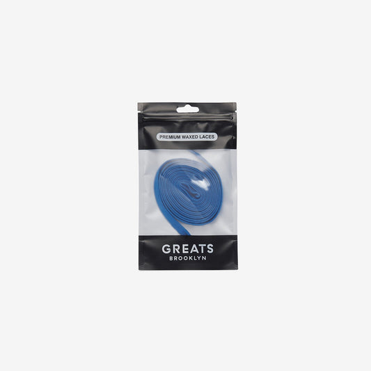 GREATS Premium Waxed Laces - Cobalt